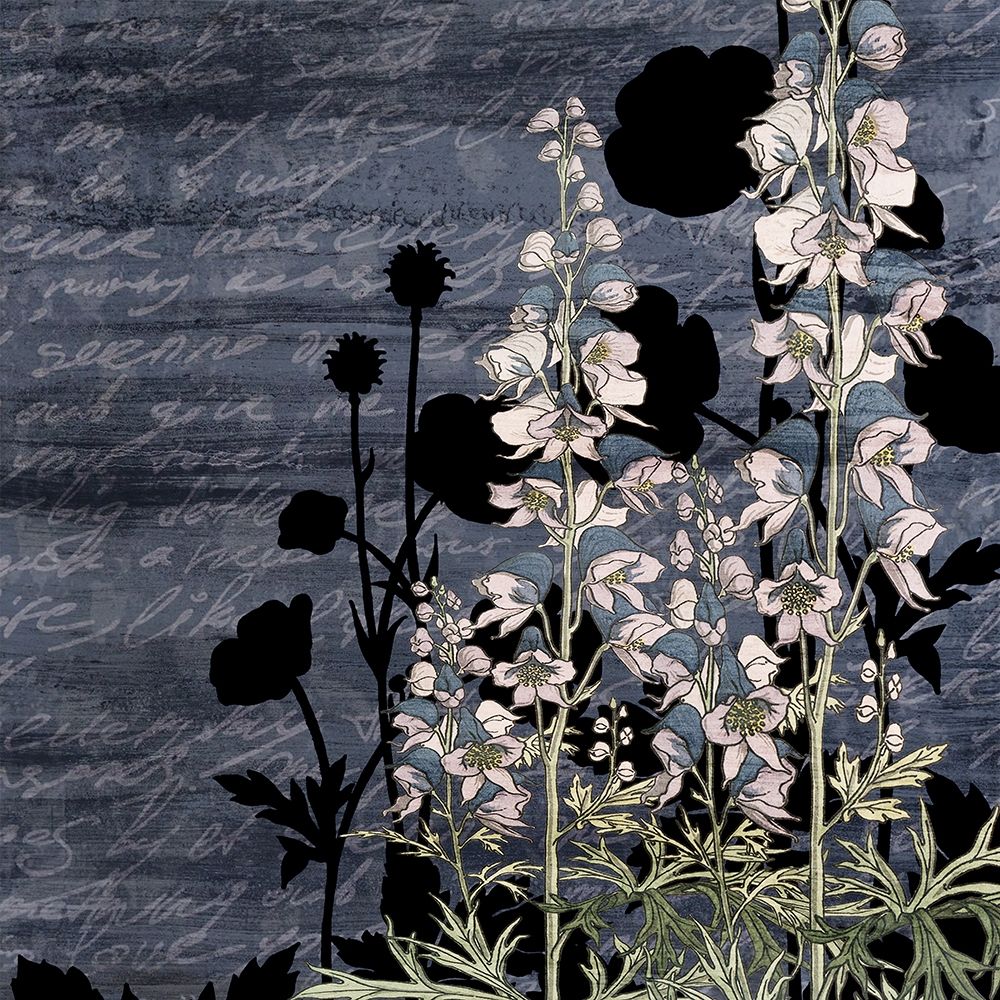 Navy Square Floral 2 art print by Kimberly Allen for $57.95 CAD
