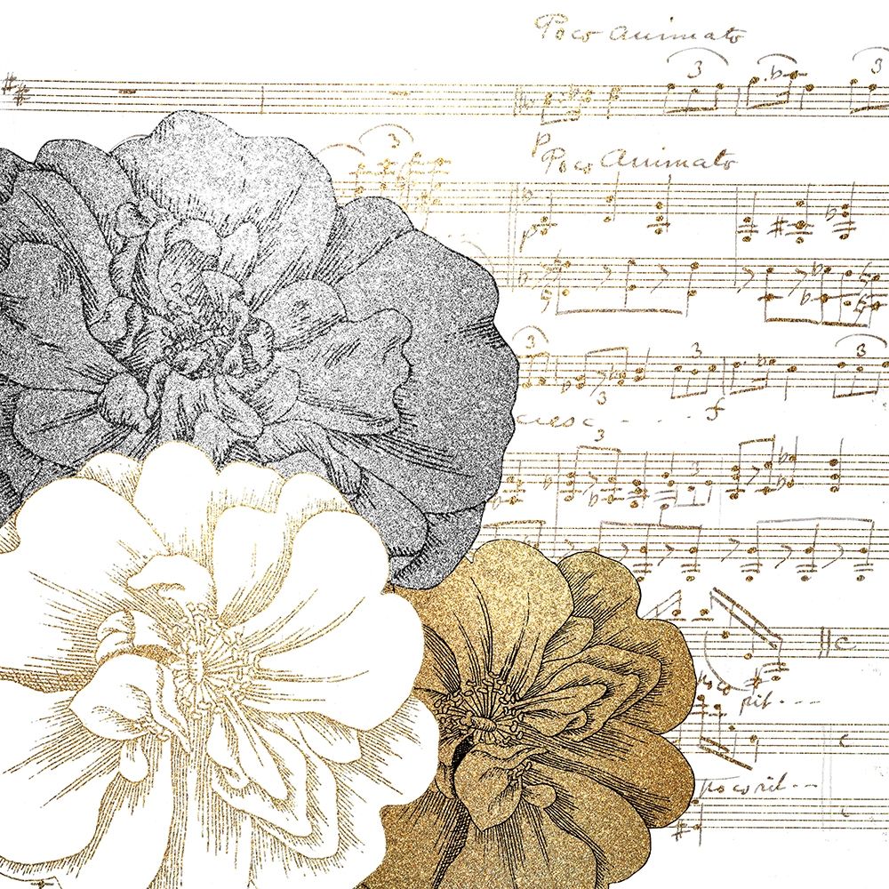 Mettalic Notes 1 art print by Kimberly Allen for $57.95 CAD