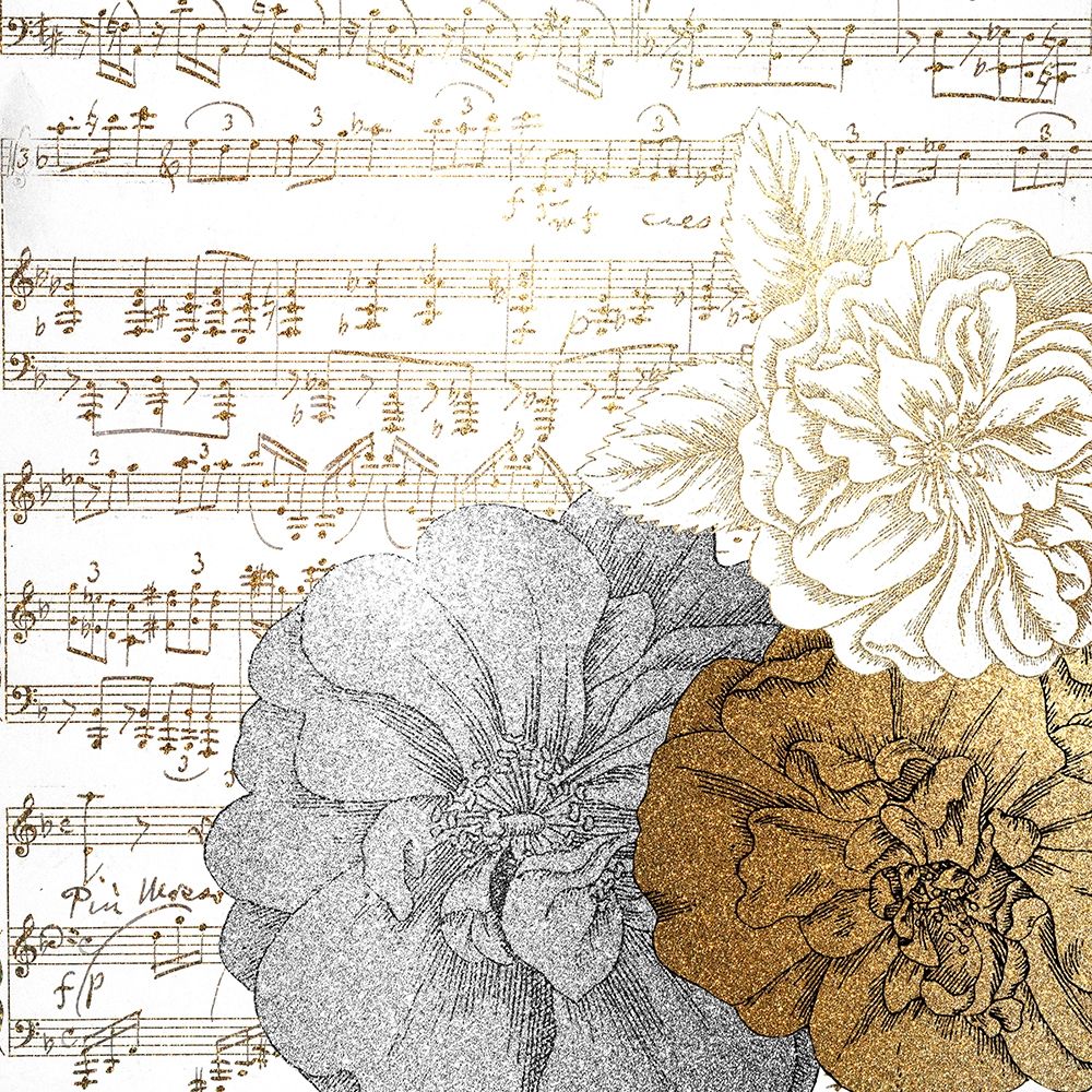 Mettalic Notes 2 art print by Kimberly Allen for $57.95 CAD