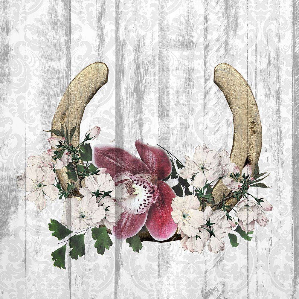 Horseshoe Floral 2 art print by Kimberly Allen for $57.95 CAD