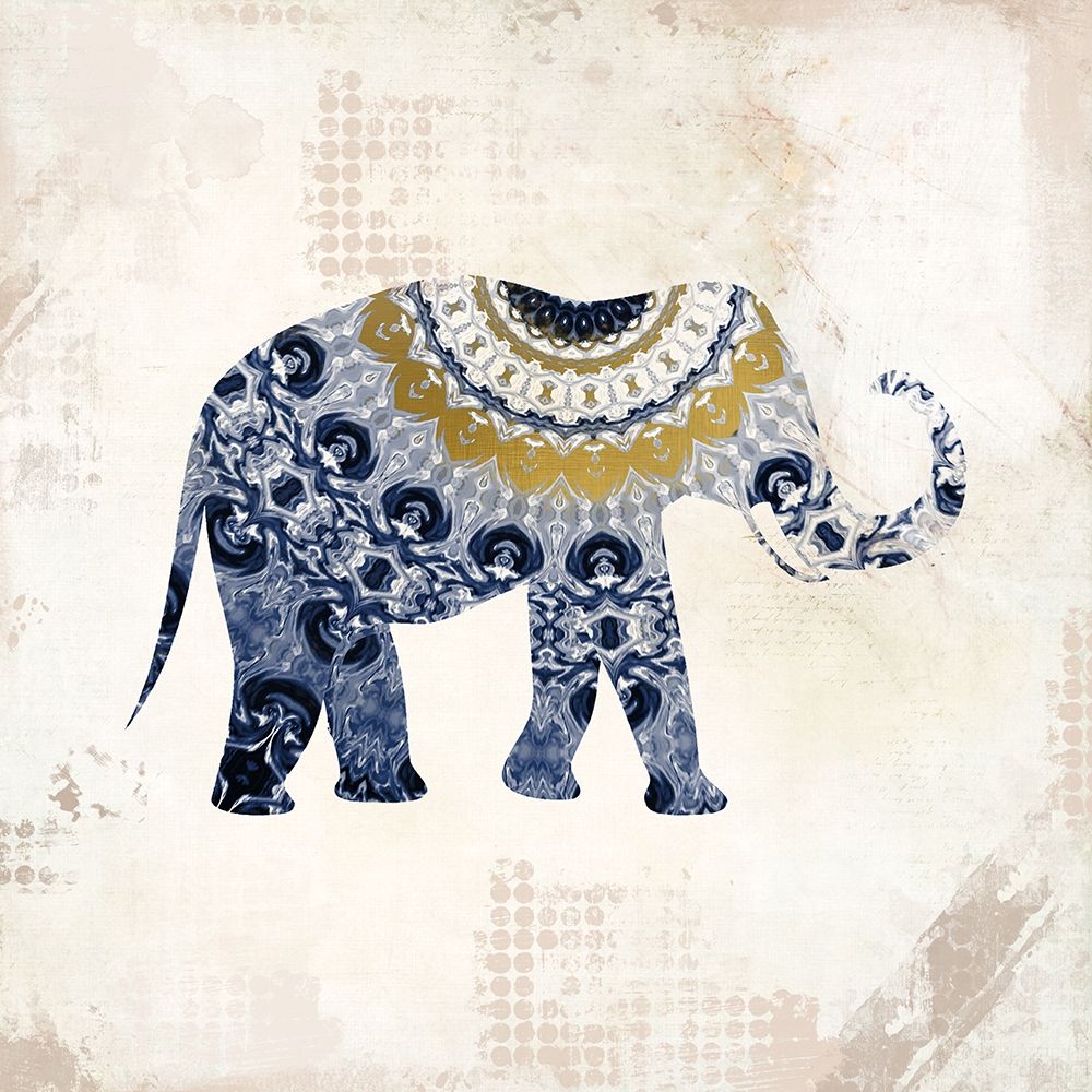 Indigo Safari 1 art print by Kimberly Allen for $57.95 CAD