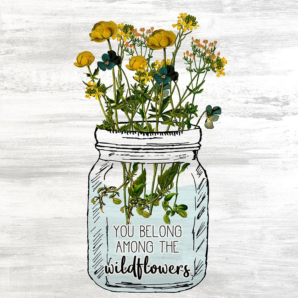 Wildflower Jar 1 art print by Kimberly Allen for $57.95 CAD