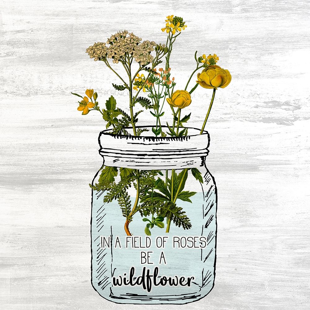 Wildflower Jar 2 art print by Kimberly Allen for $57.95 CAD
