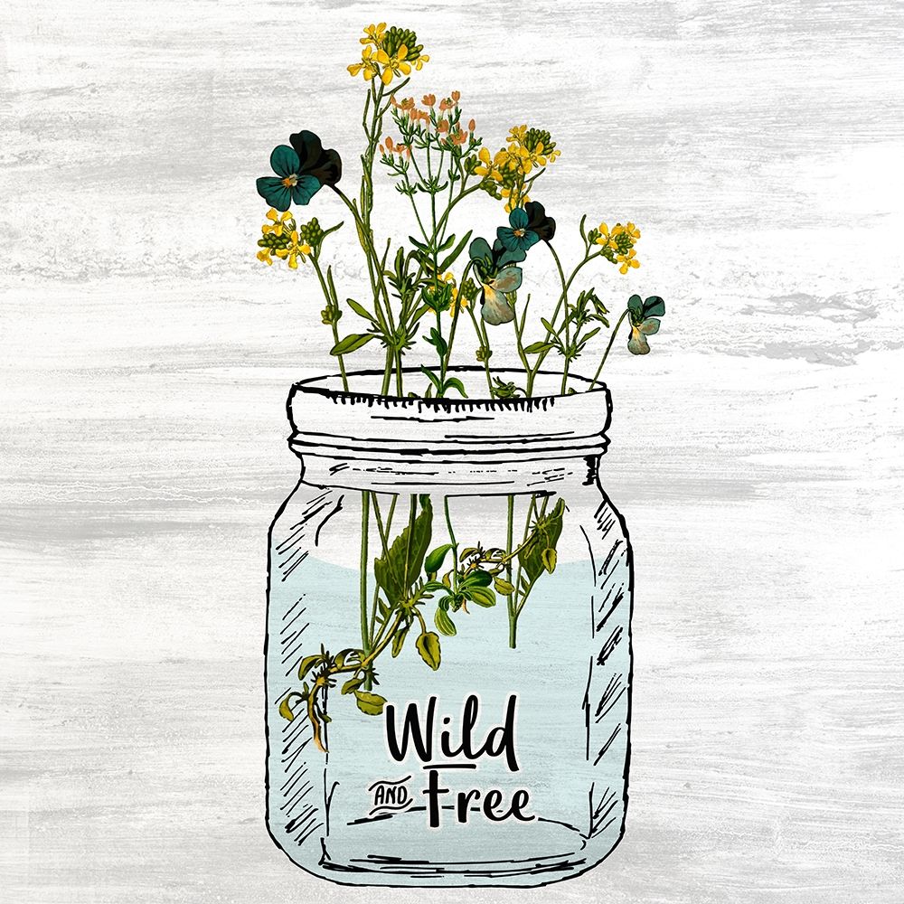 Wildflower Jar 3 art print by Kimberly Allen for $57.95 CAD