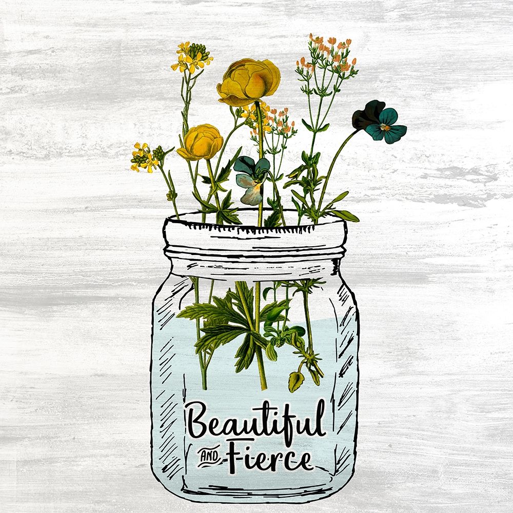 Wildflower Jar 4 art print by Kimberly Allen for $57.95 CAD
