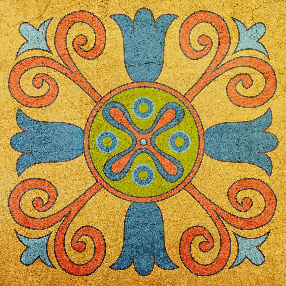 Colorful Tile 1 art print by Kimberly Allen for $57.95 CAD