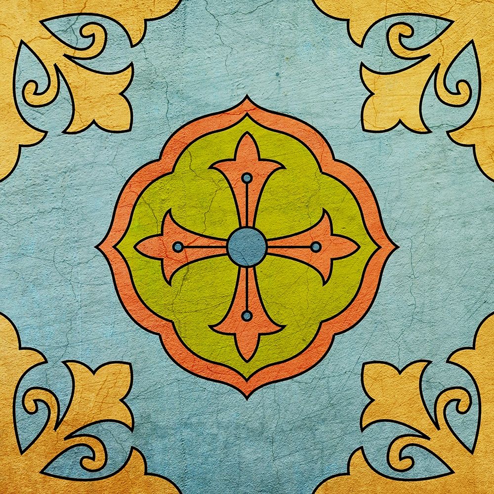Colorful Tile 2 art print by Kimberly Allen for $57.95 CAD