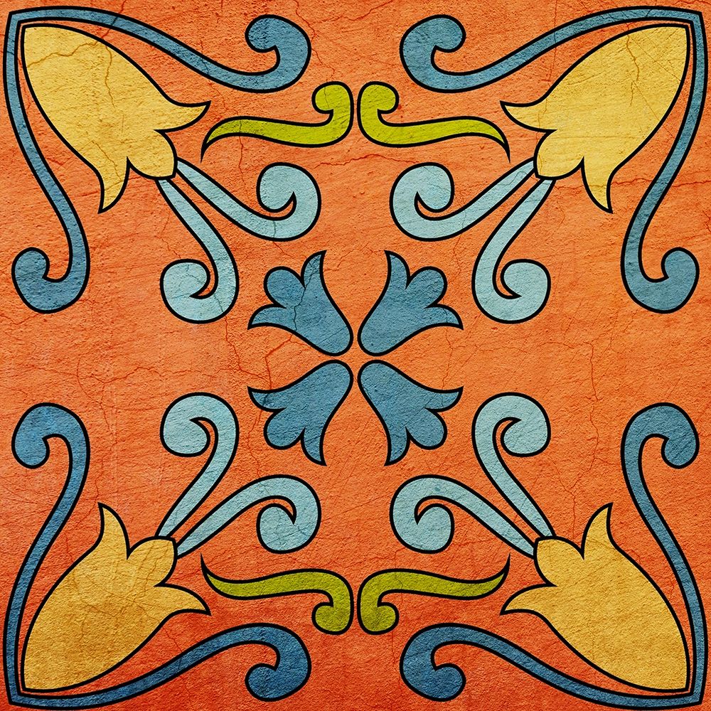 Colorful Tile 3 art print by Kimberly Allen for $57.95 CAD