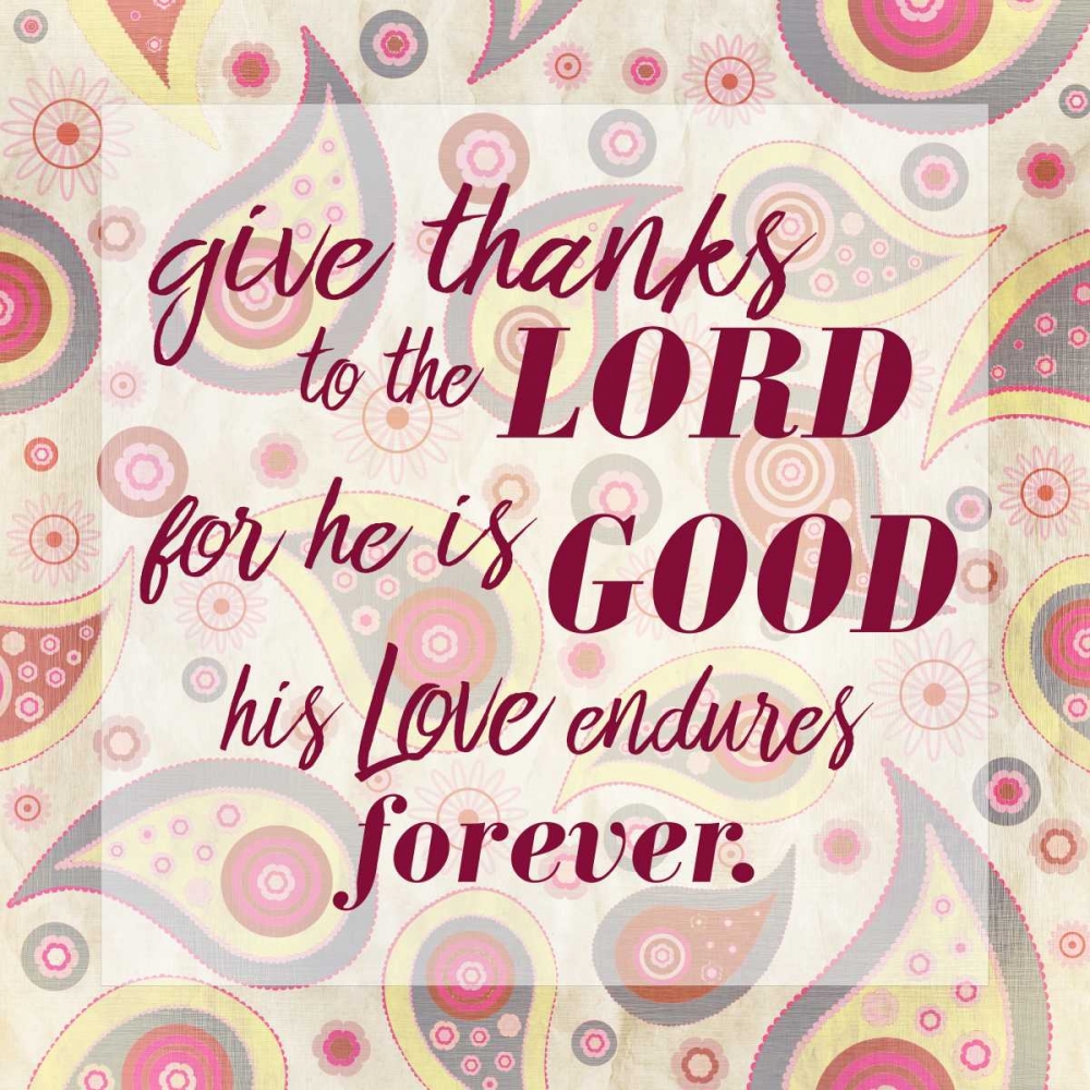Give Thanks Paisley art print by Kimberly Allen for $57.95 CAD