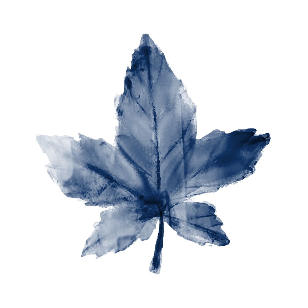 Navy Leaf Print 1 art print by Kimberly Allen for $57.95 CAD