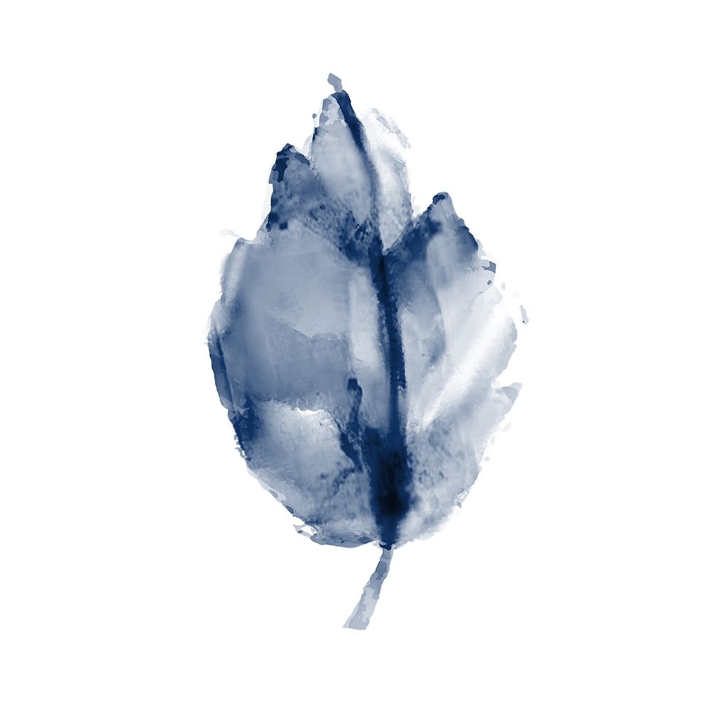 Navy Leaf Print 3 art print by Kimberly Allen for $57.95 CAD