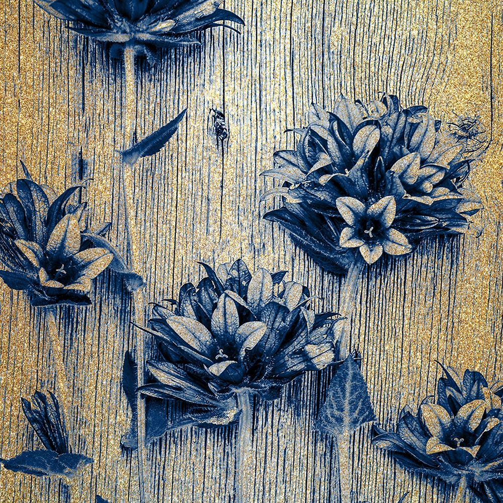 Indigo Gold 1 art print by Kimberly Allen for $57.95 CAD