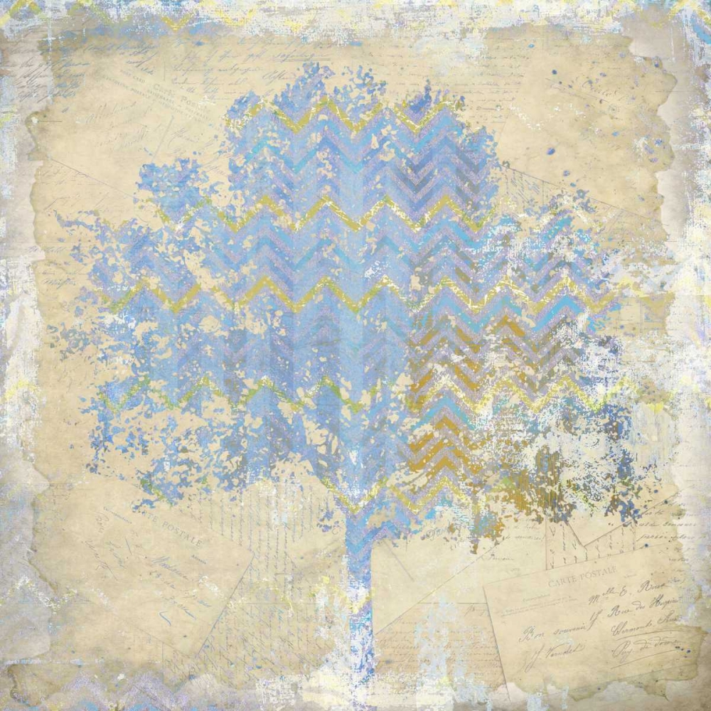 Chevron Tree 1 art print by Kimberly Allen for $57.95 CAD