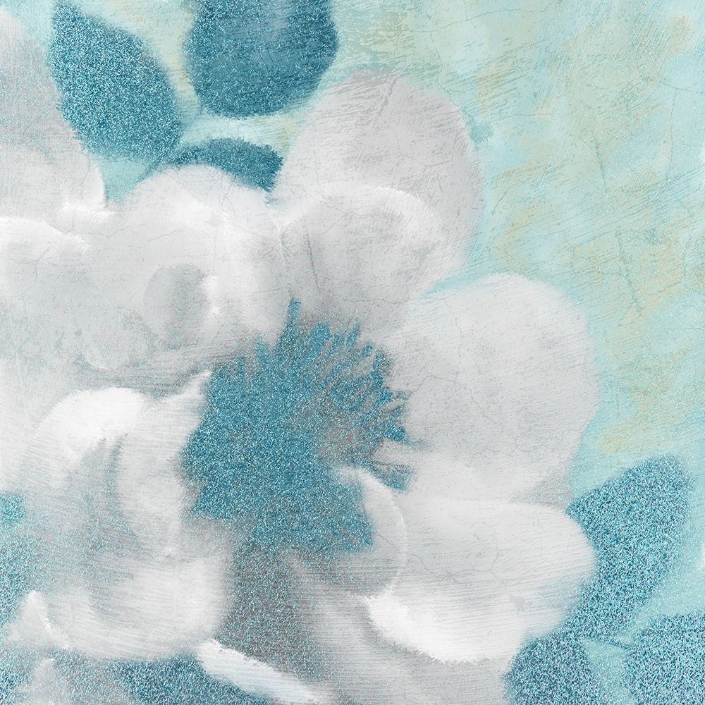 Teal Blooming 1 art print by Kimberly Allen for $57.95 CAD