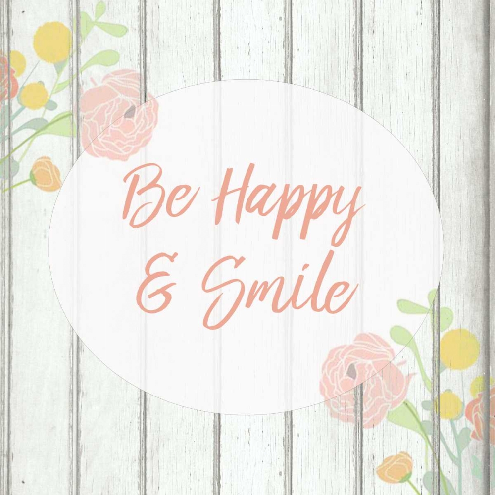 Be Happy and Smile art print by Kimberly Allen for $57.95 CAD