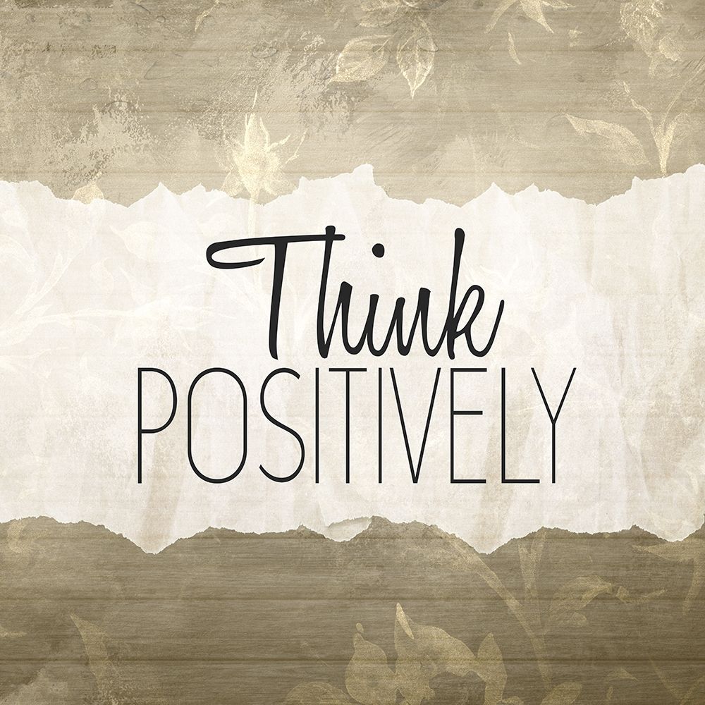 Think Positively art print by Kimberly Allen for $57.95 CAD