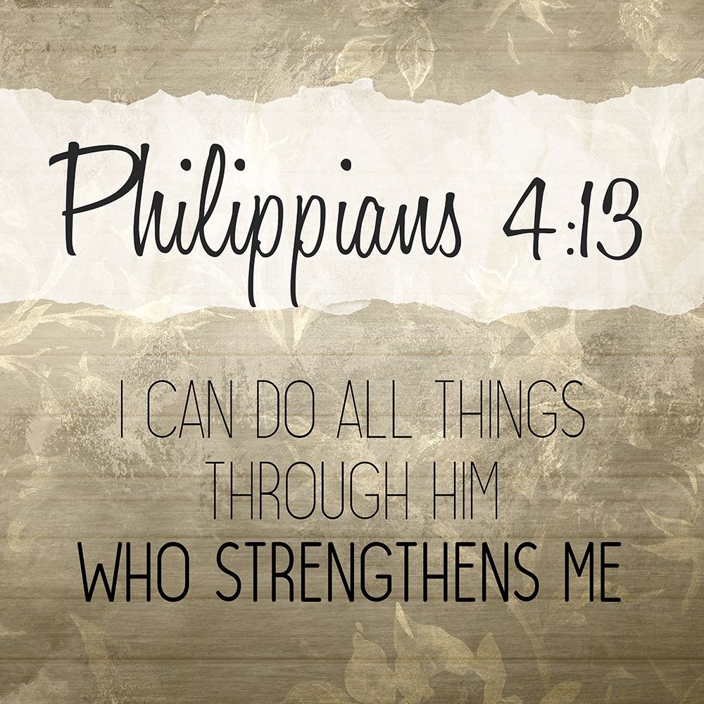 Philippians 4 13 Cream art print by Kimberly Allen for $57.95 CAD