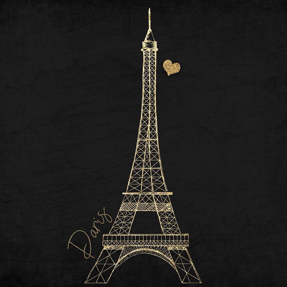 Paris Gold 1 art print by Kimberly Allen for $57.95 CAD