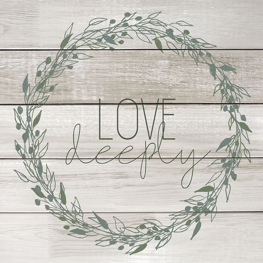 Love Deeply Wreath art print by Kimberly Allen for $57.95 CAD