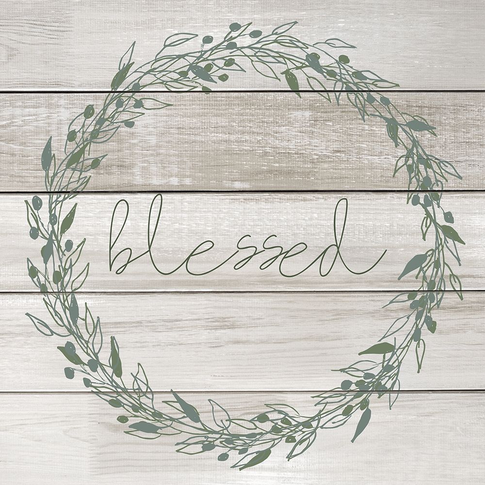 Blessed Wreath art print by Kimberly Allen for $57.95 CAD