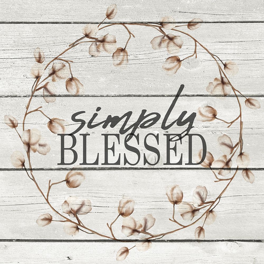 Simply Blessed Wreath art print by Kimberly Allen for $57.95 CAD