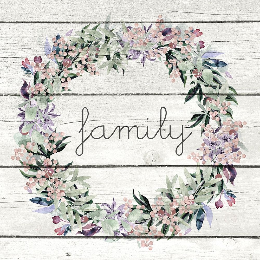 Family Wreath art print by Kimberly Allen for $57.95 CAD