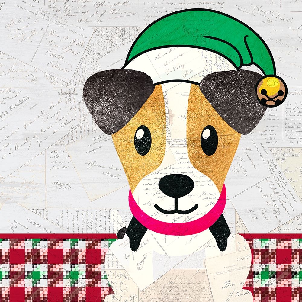 Christmas Woof 2 art print by Kimberly Allen for $57.95 CAD