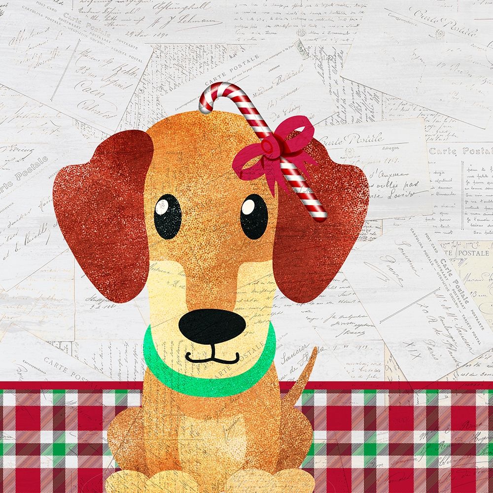 Christmas Woof 3 art print by Kimberly Allen for $57.95 CAD