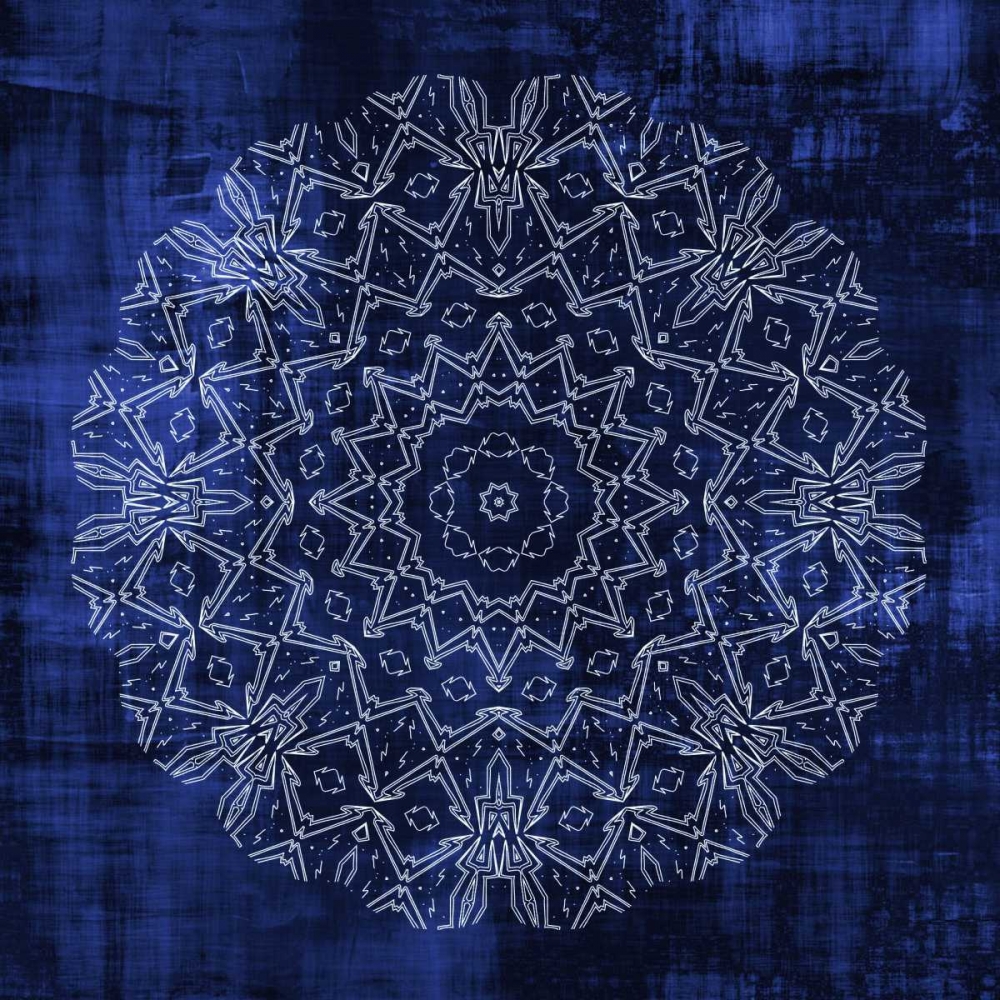 Indigo Mandala 3 art print by Kimberly Allen for $57.95 CAD