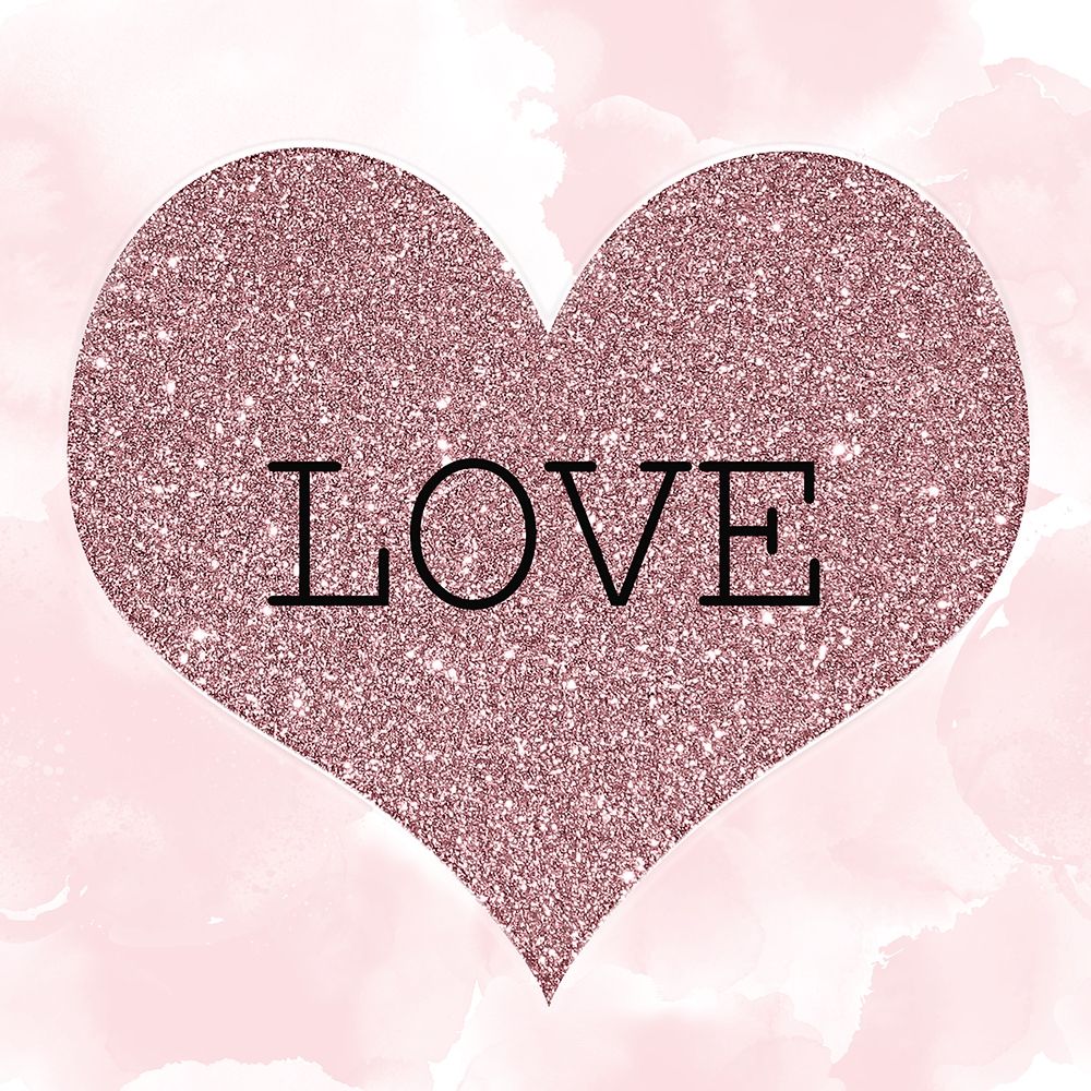 Glitter Heart 4 art print by Kimberly Allen for $57.95 CAD