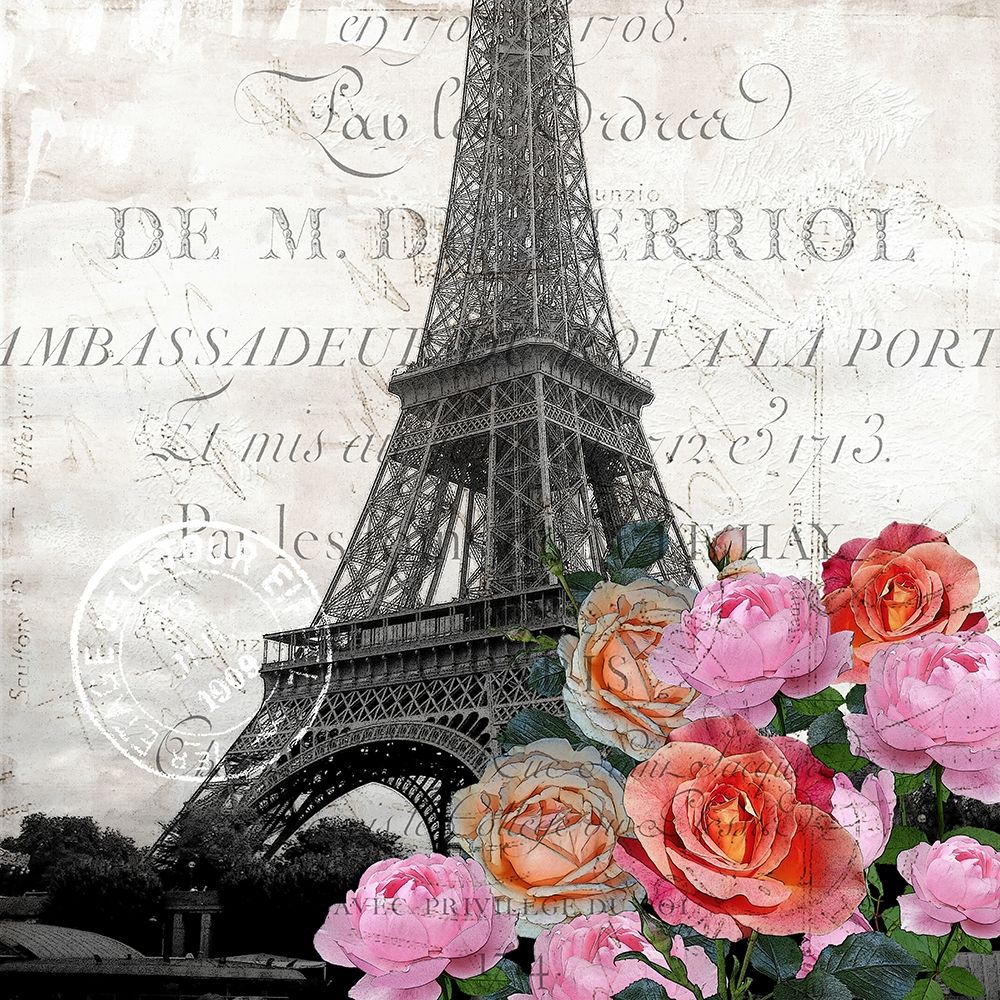 Paris Blooms 1 art print by Kimberly Allen for $57.95 CAD