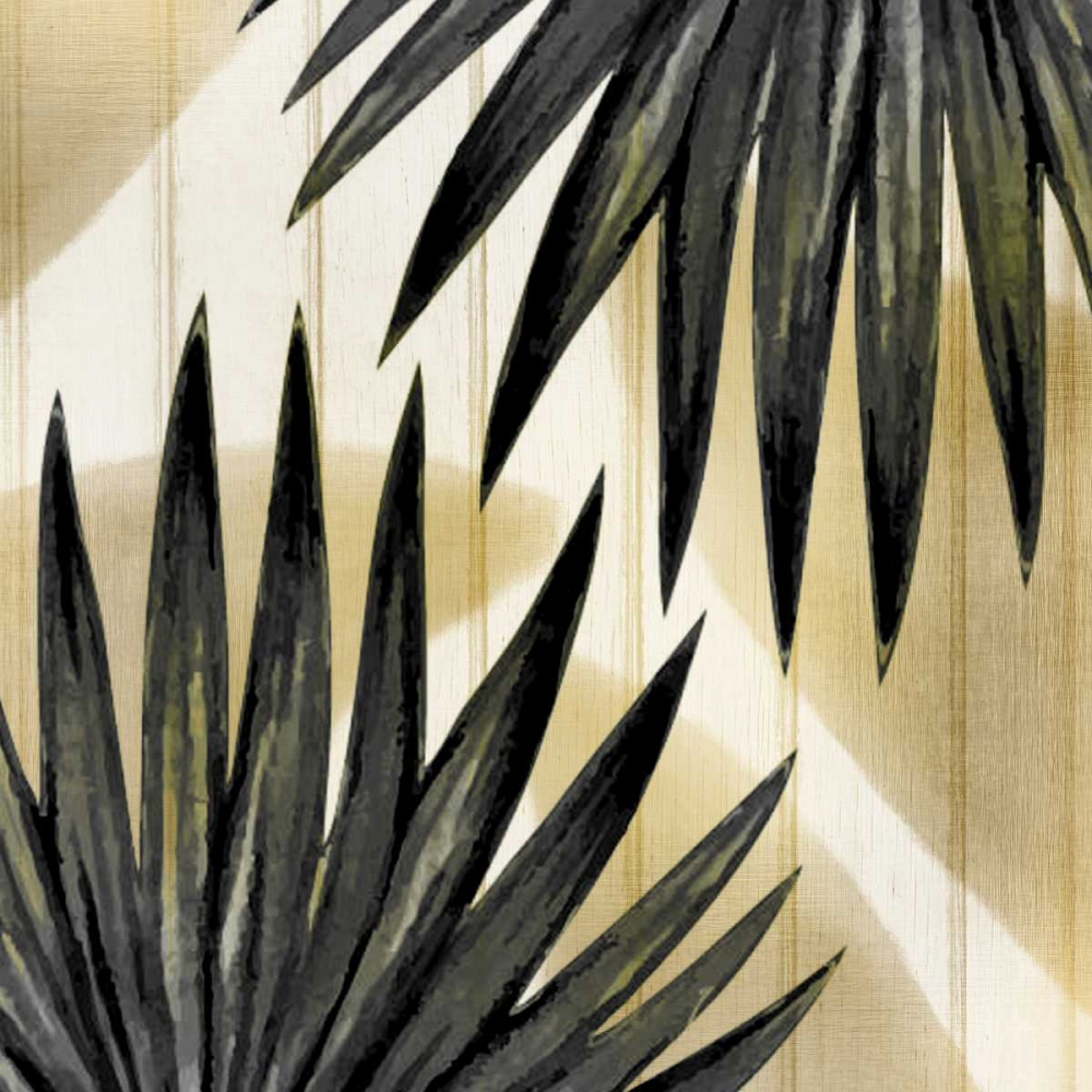 Tropical Leaves Golden 2 art print by Kimberly Allen for $57.95 CAD