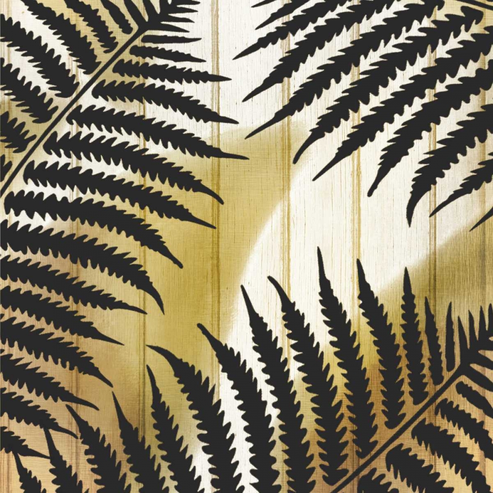 Tropical Leaves Golden 1 art print by Kimberly Allen for $57.95 CAD
