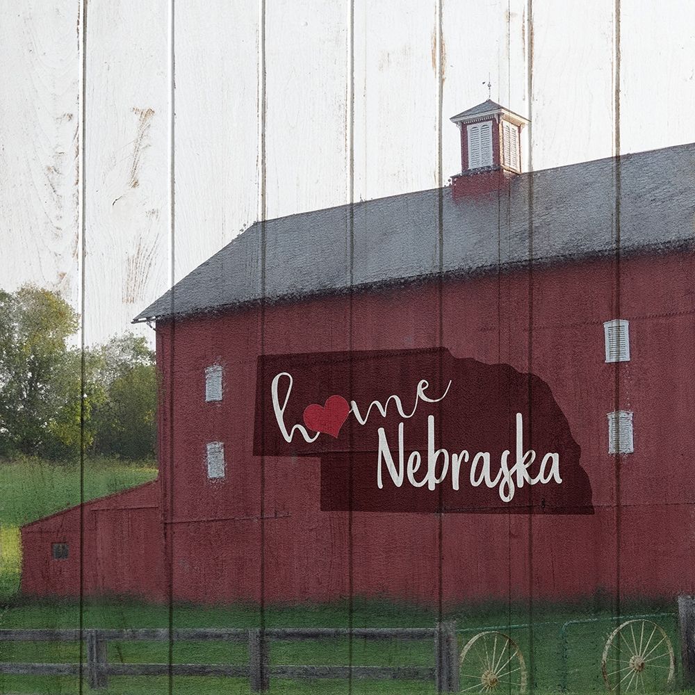 Home Nebraska art print by Kimberly Allen for $57.95 CAD