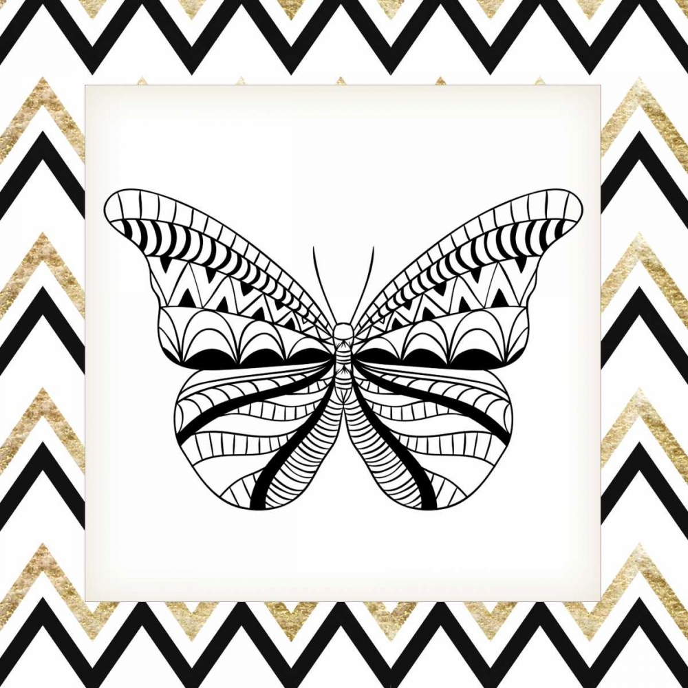 Zig Zag Butterfly 2 art print by Kimberly Allen for $57.95 CAD
