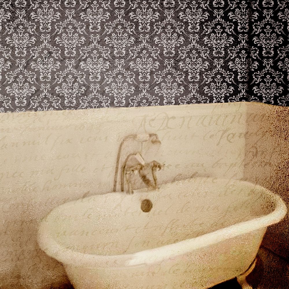 Damask Bath 1 art print by Kimberly Allen for $57.95 CAD