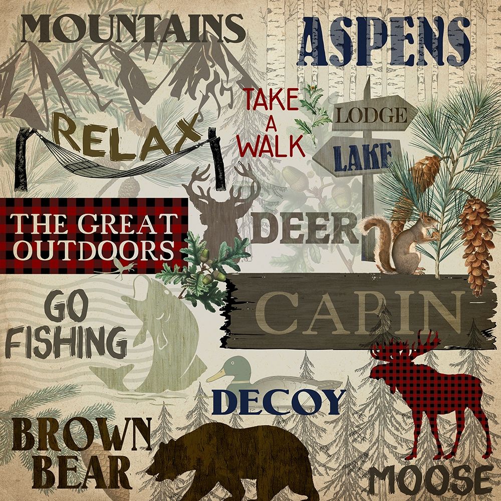 Rustic Lodge art print by Kimberly Allen for $57.95 CAD