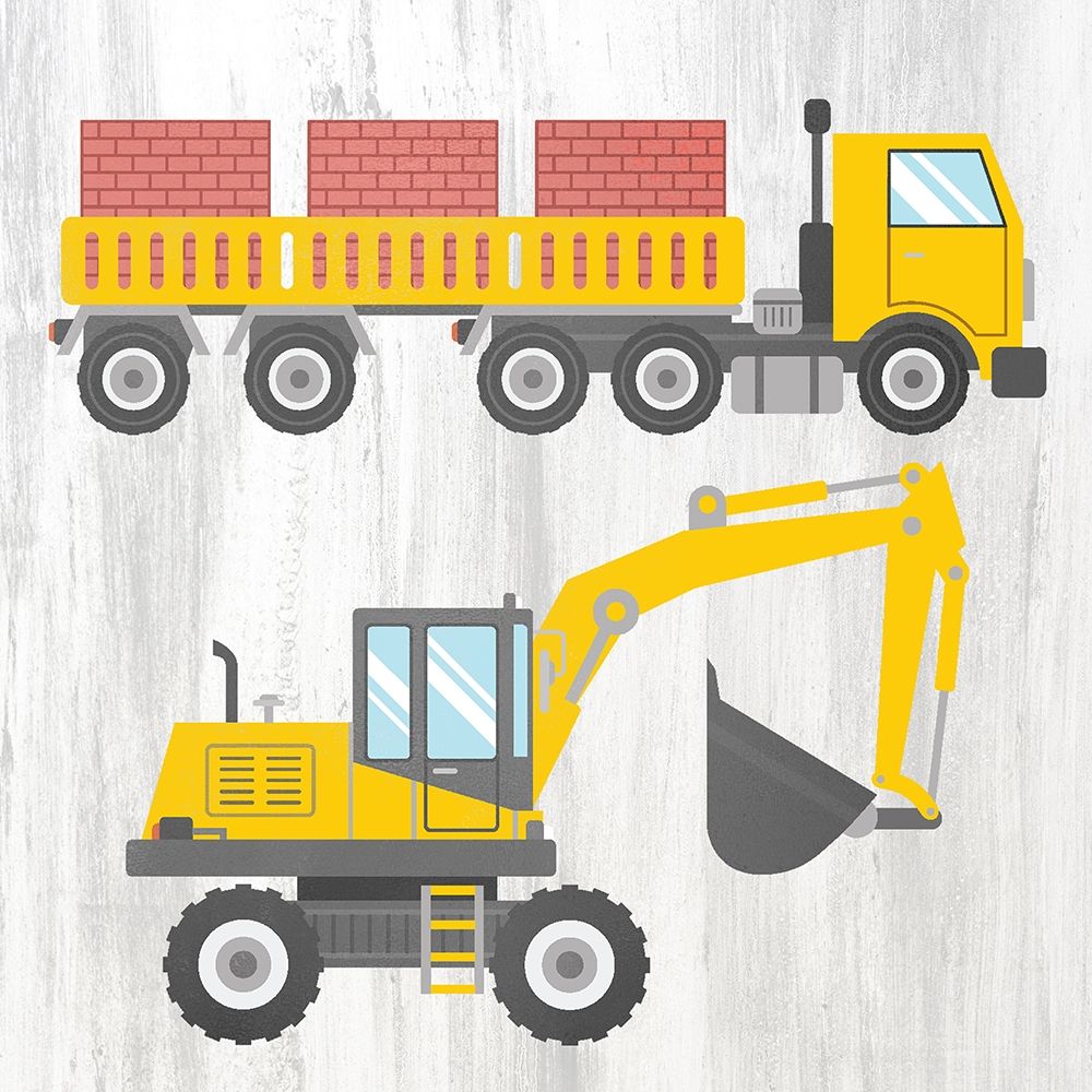 Tractor and Trucks 3 v2 art print by Kimberly Allen for $57.95 CAD