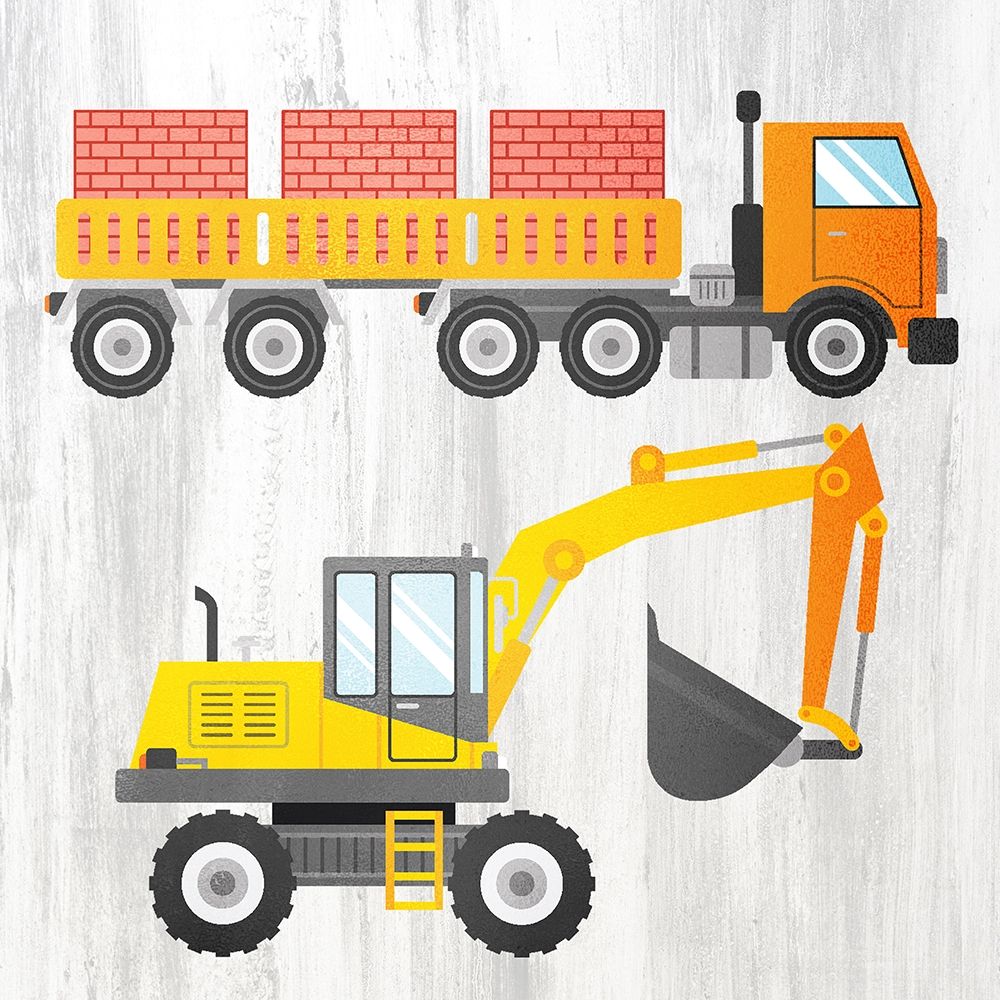 Tractor and Trucks 3 v2 art print by Kimberly Allen for $57.95 CAD
