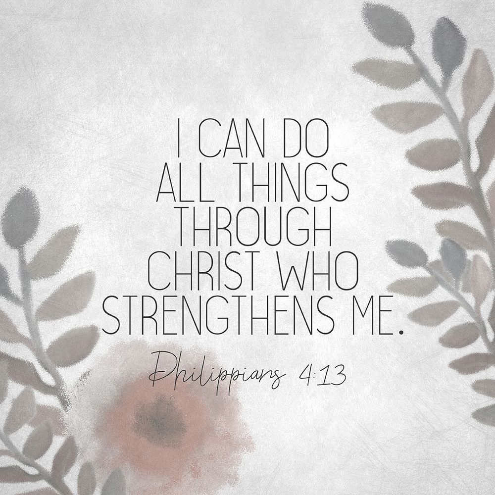 I Can Do All Things Floral art print by Kimberly Allen for $57.95 CAD