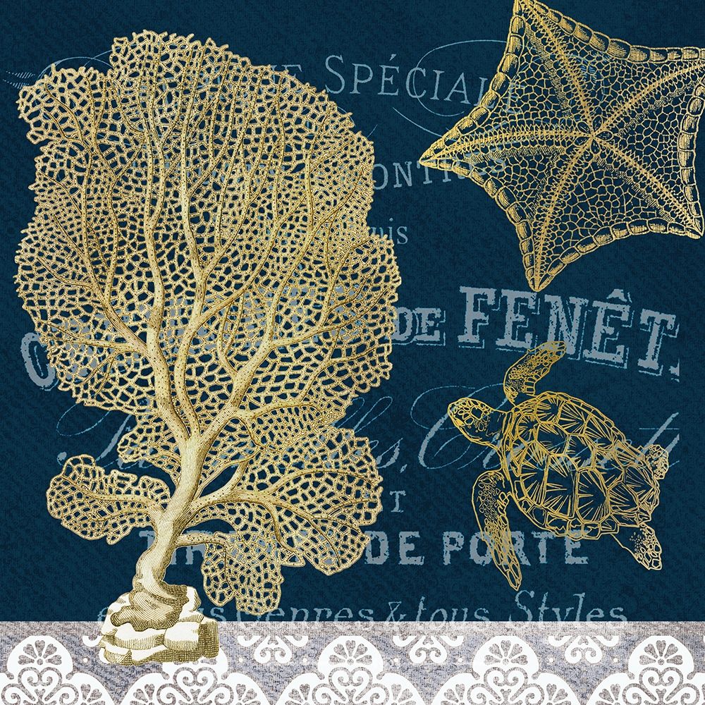 Azure Coastal 3 art print by Kimberly Allen for $57.95 CAD