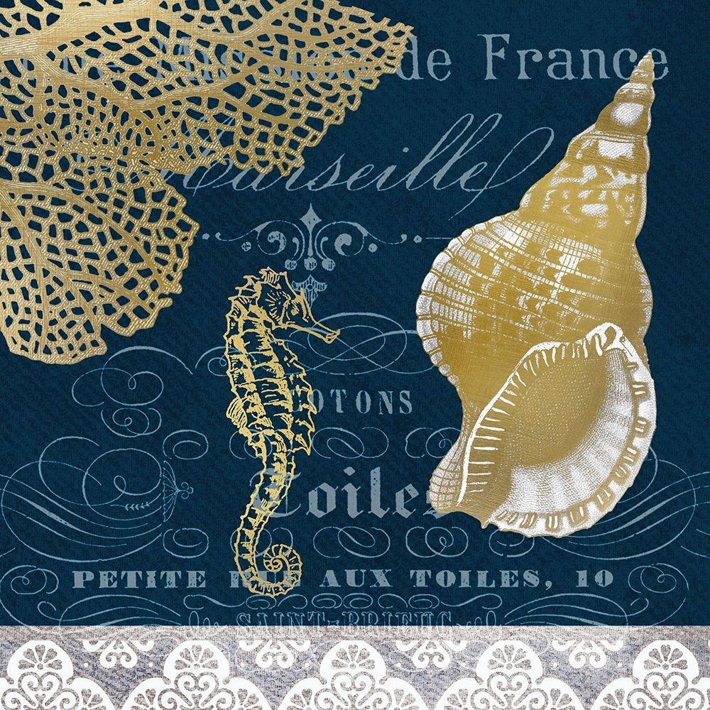 Azure Coastal 4 art print by Kimberly Allen for $57.95 CAD