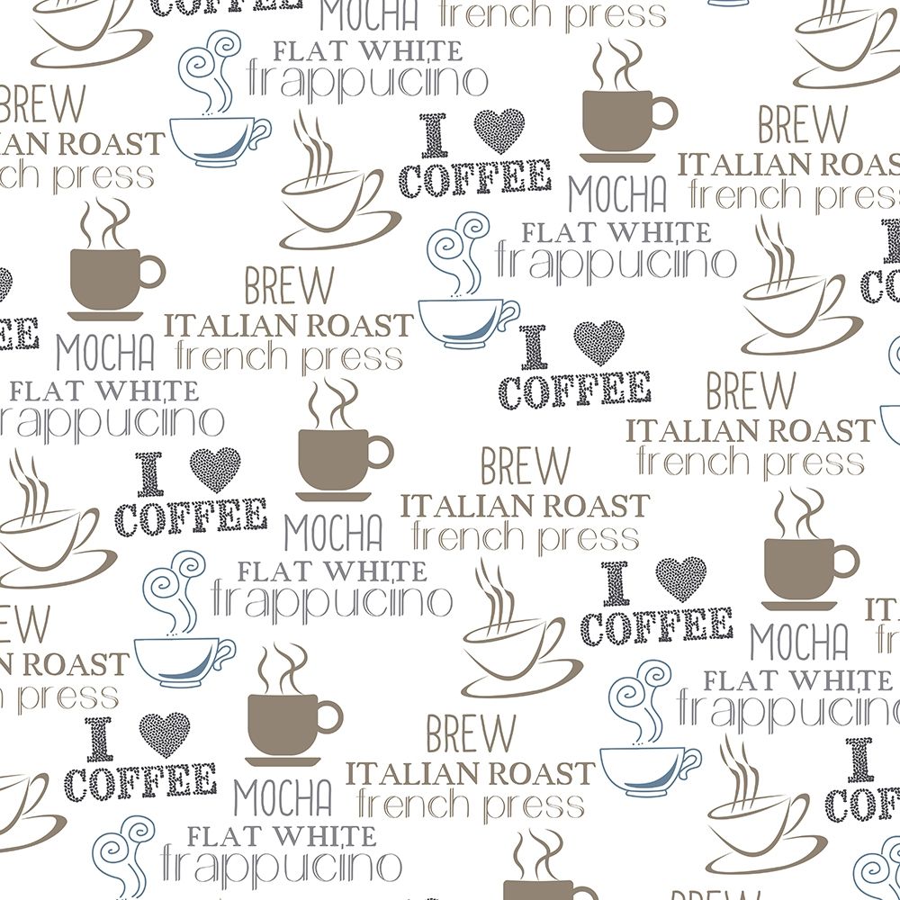 Coffee Pattern 1 art print by Kimberly Allen for $57.95 CAD