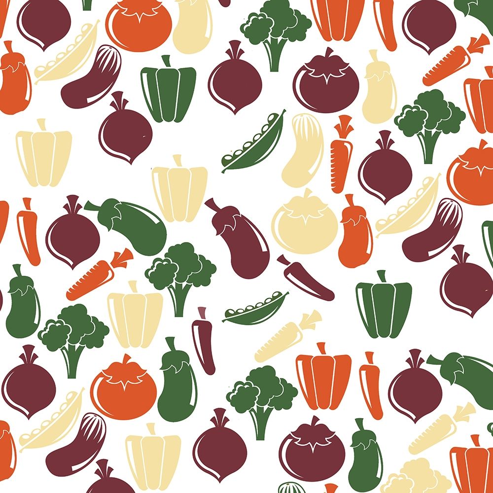 Veggie Pattern 2 art print by Kimberly Allen for $57.95 CAD