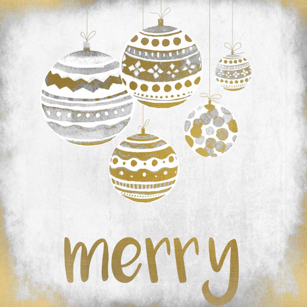 Merry Christmas ornament art print by Kimberly Allen for $57.95 CAD