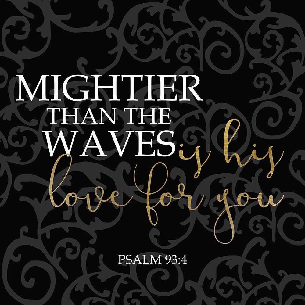 His Love Black Square art print by Kimberly Allen for $57.95 CAD