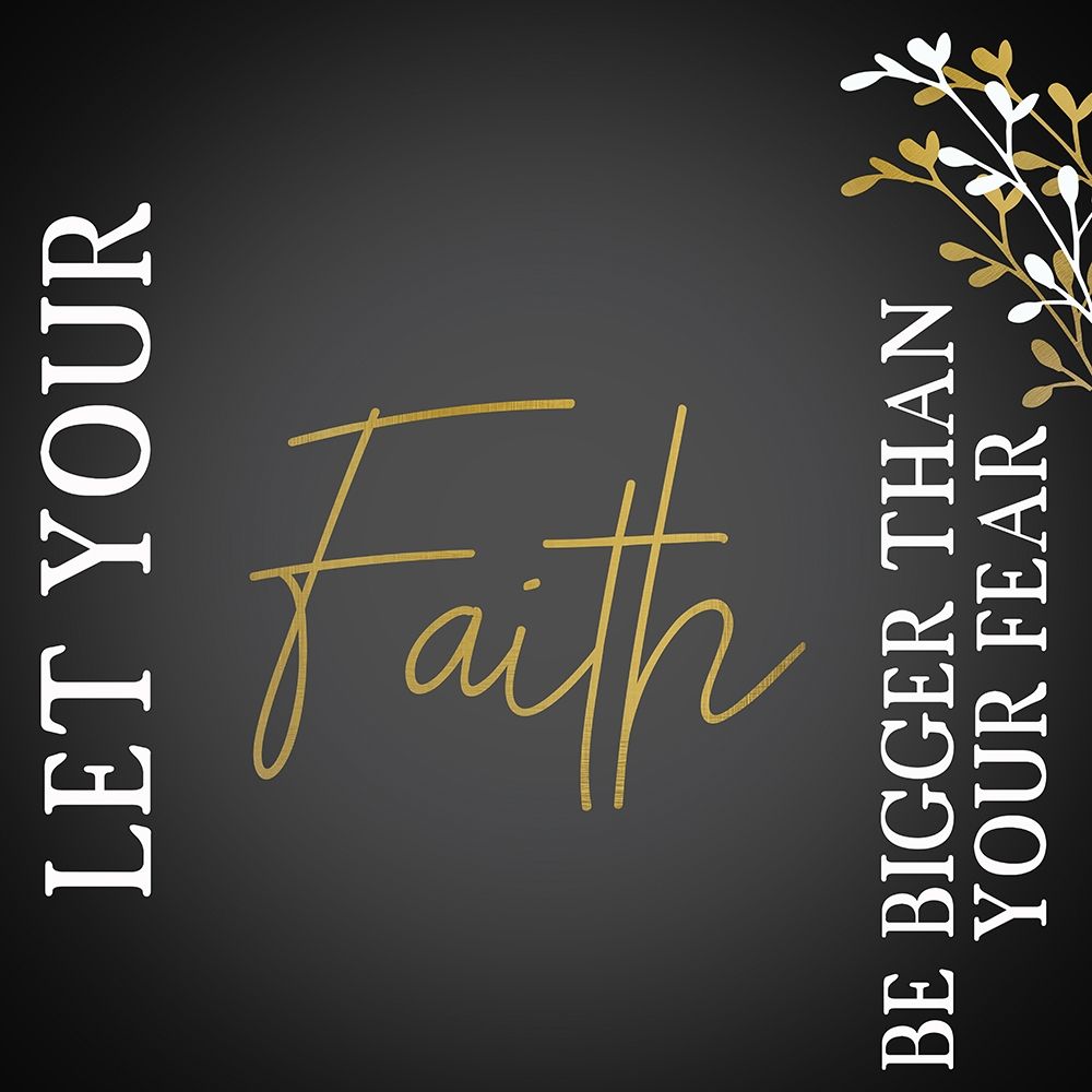 Your Faith Black Square art print by Kimberly Allen for $57.95 CAD