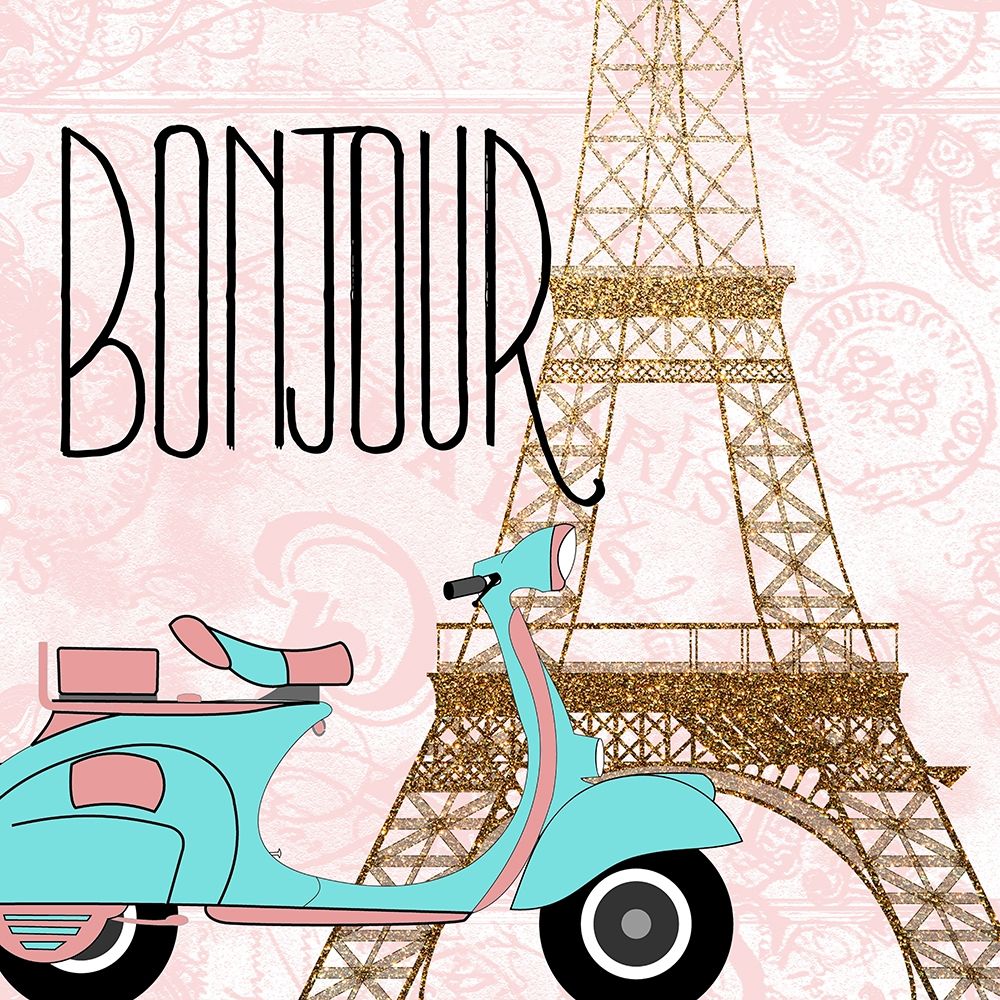 Paris Bonjour 2 art print by Kimberly Allen for $57.95 CAD