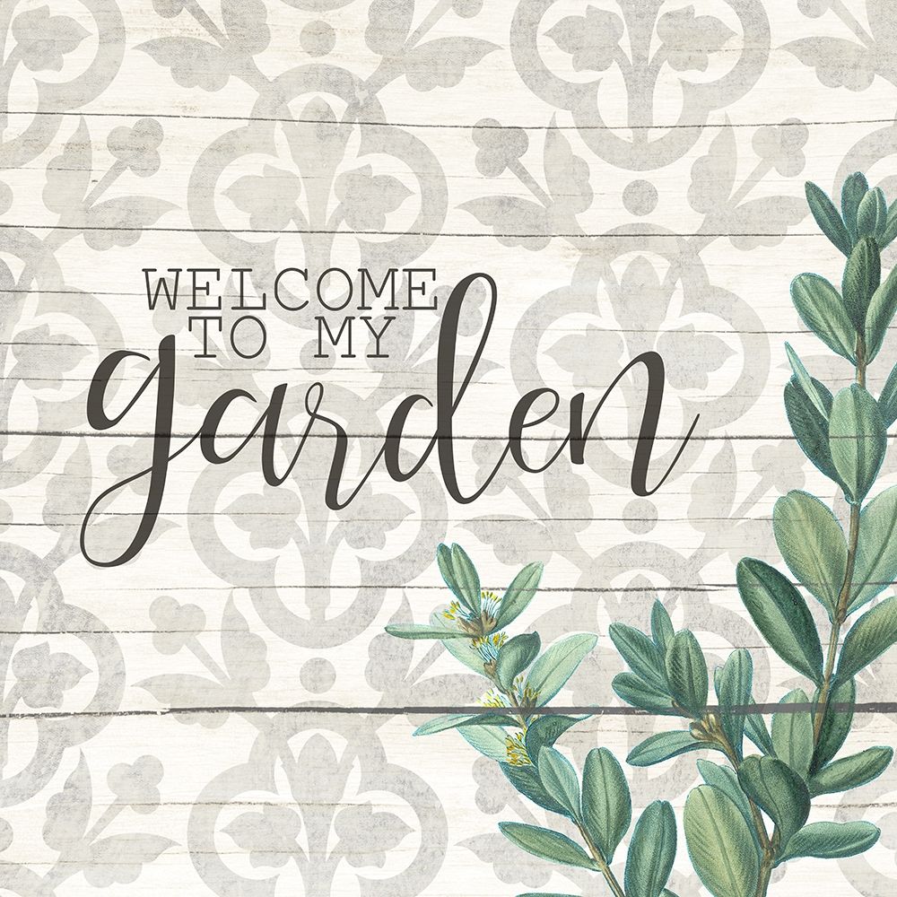 Welcome to My Garden Sprig art print by Kimberly Allen for $57.95 CAD