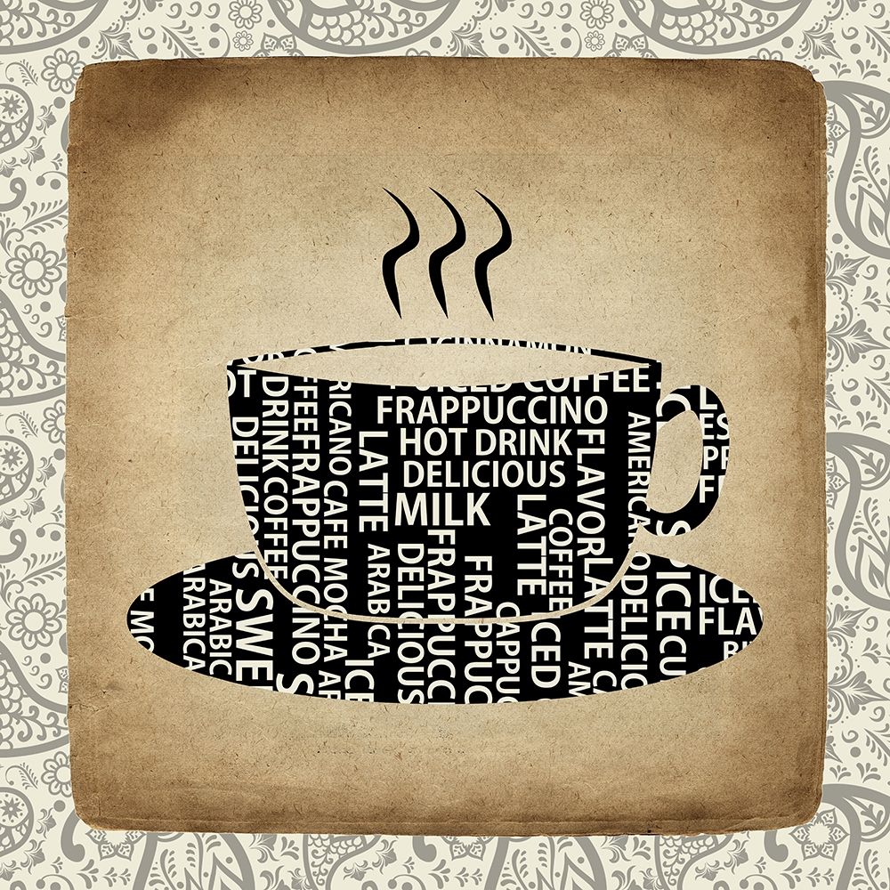 Coffee Paisley 2 art print by Kimberly Allen for $57.95 CAD